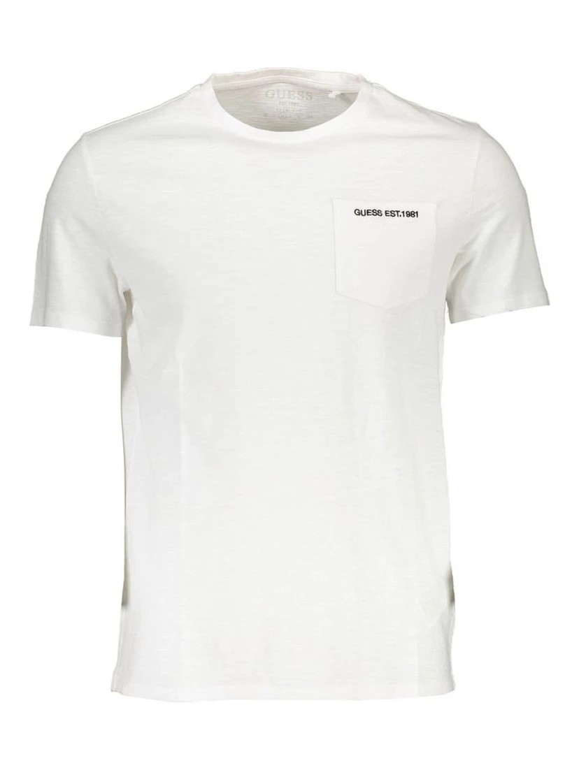 White Cotton Men T-Shirt