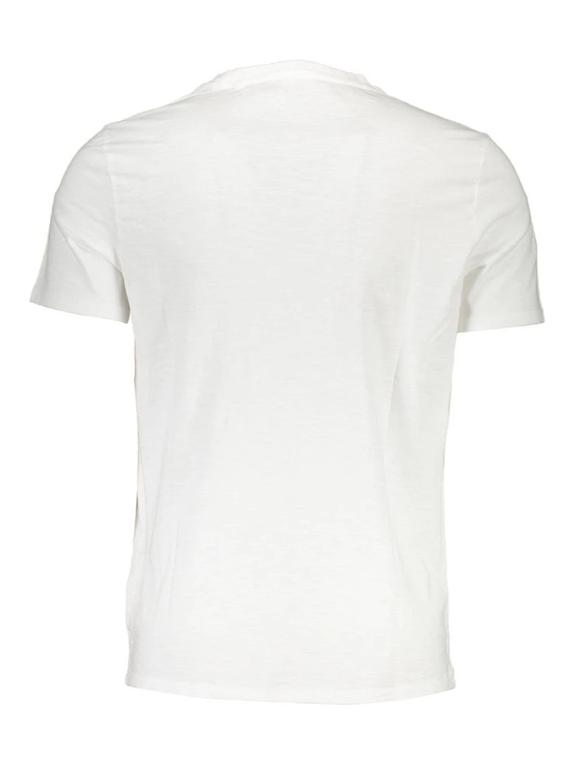 White Cotton Men T-Shirt