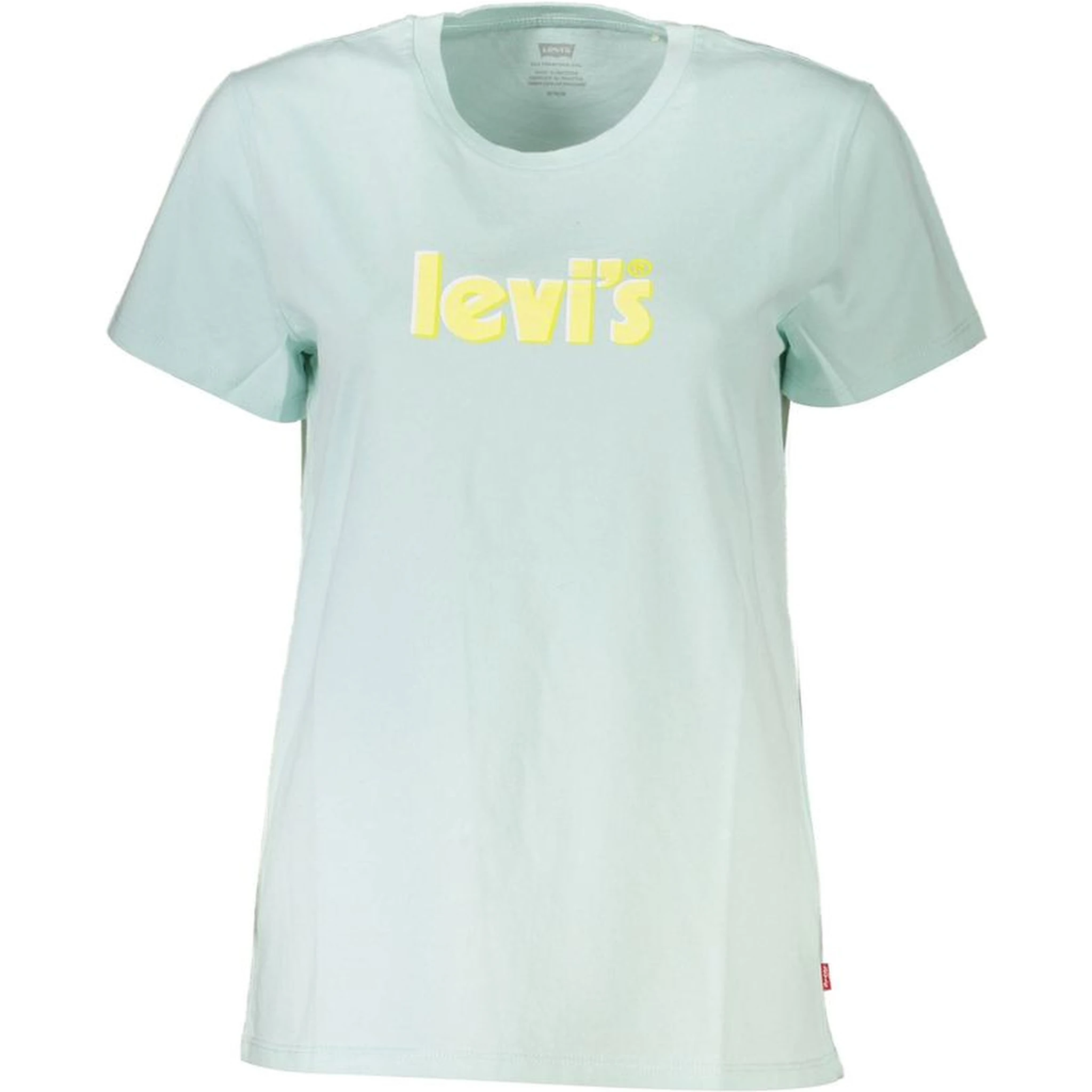 Blue Cotton Women T-Shirt