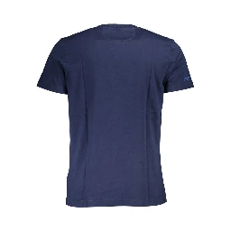 Blue Cotton Men TShirt