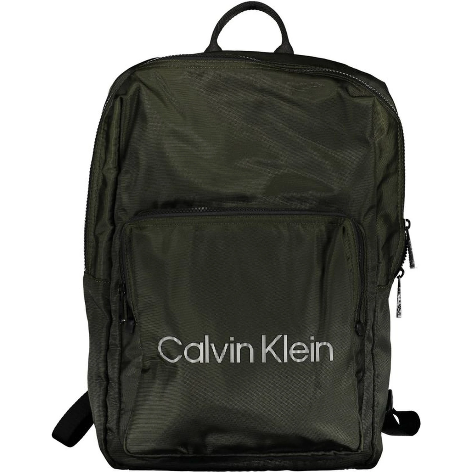 Green Polyester Men Backpack