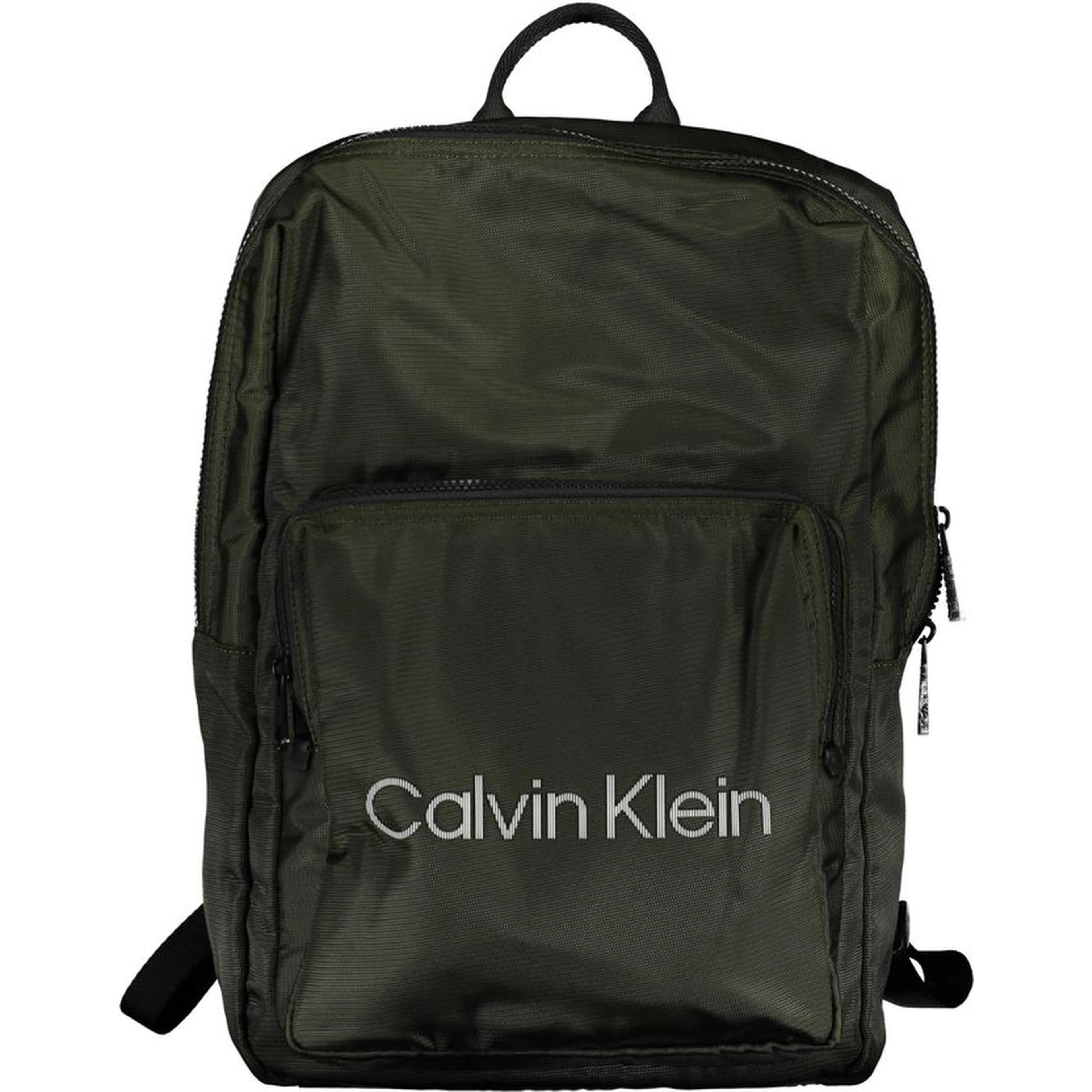 Green Polyester Men Backpack