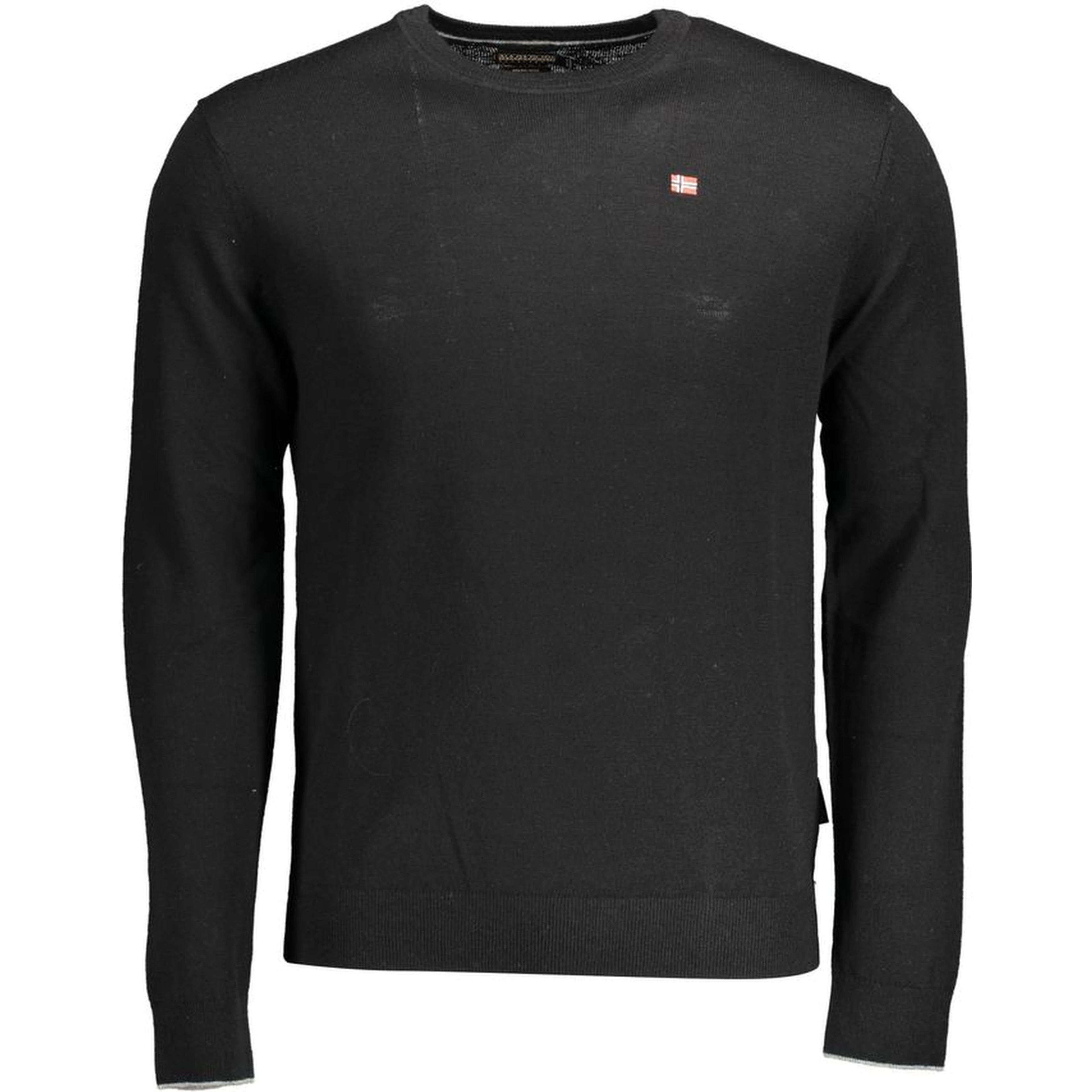 Black Wool Men Sweater