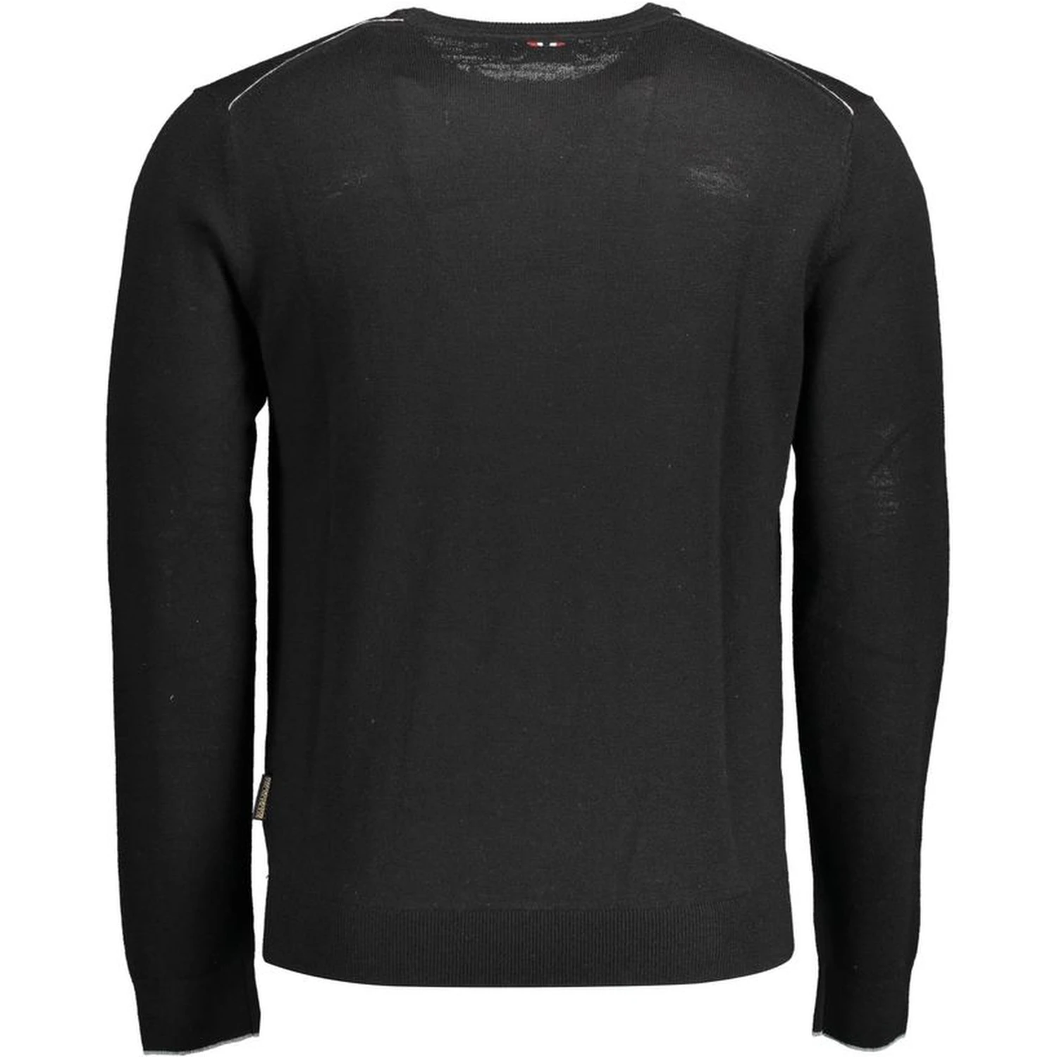 Black Wool Men Sweater