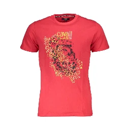 Red Cotton Men T-Shirt