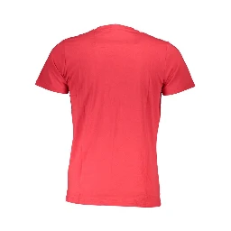 Red Cotton Men T-Shirt