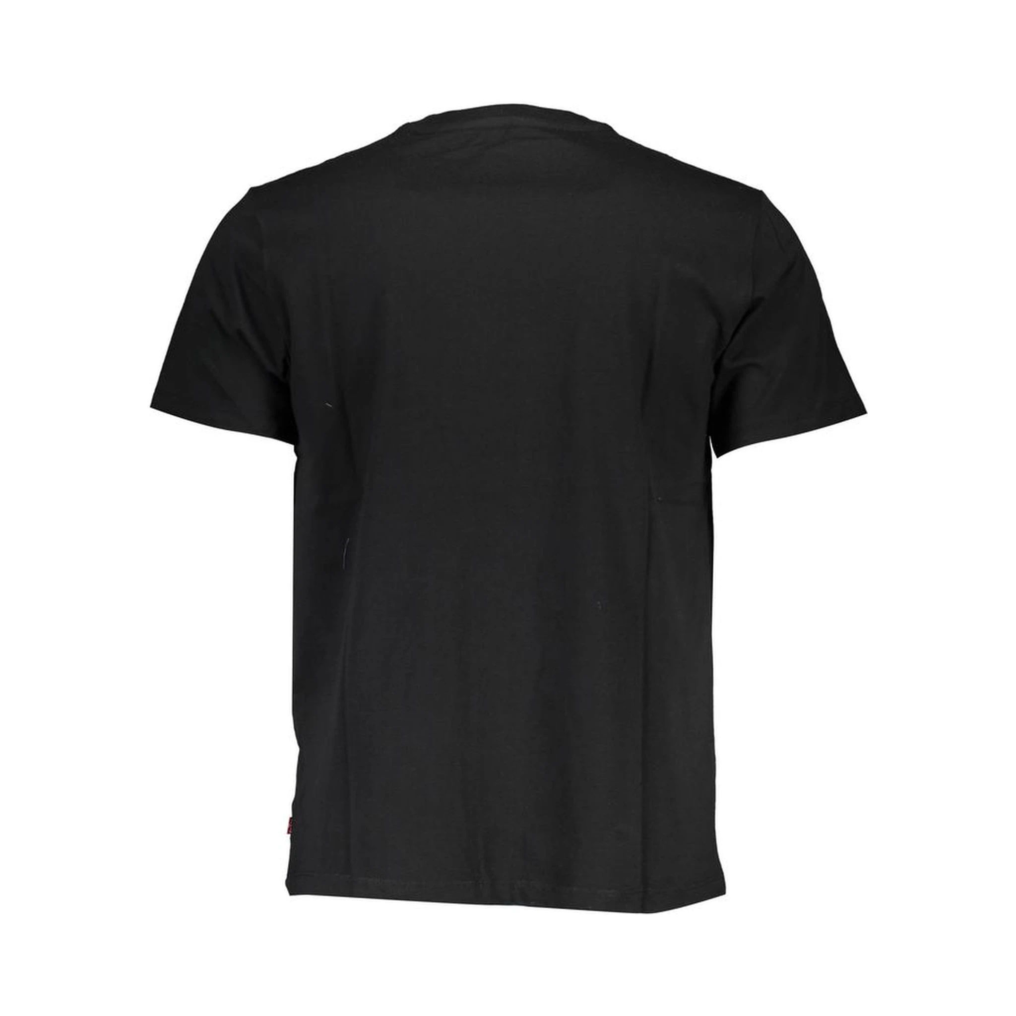 Black Cotton Men T-Shirt
