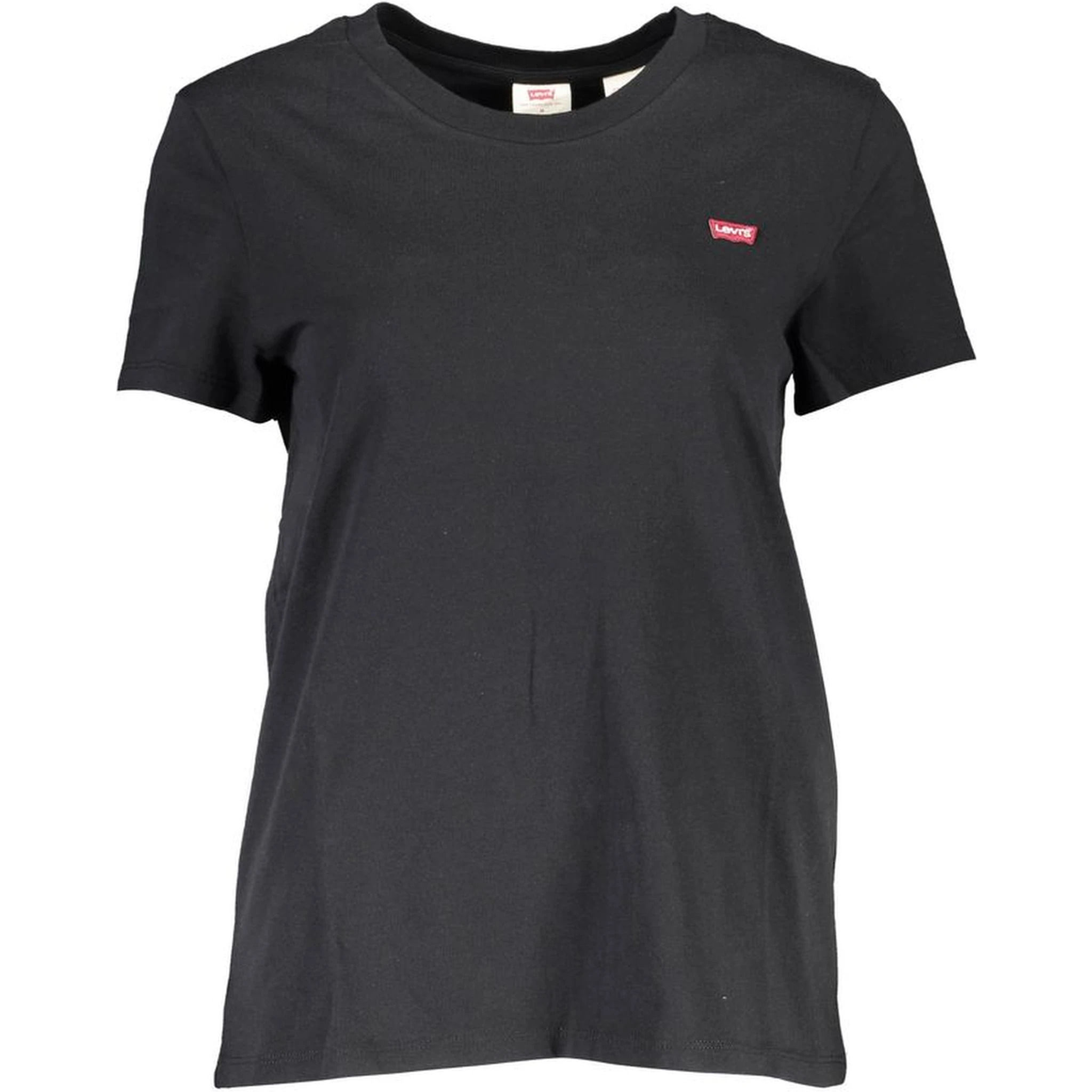 Black Cotton Women T-Shirt