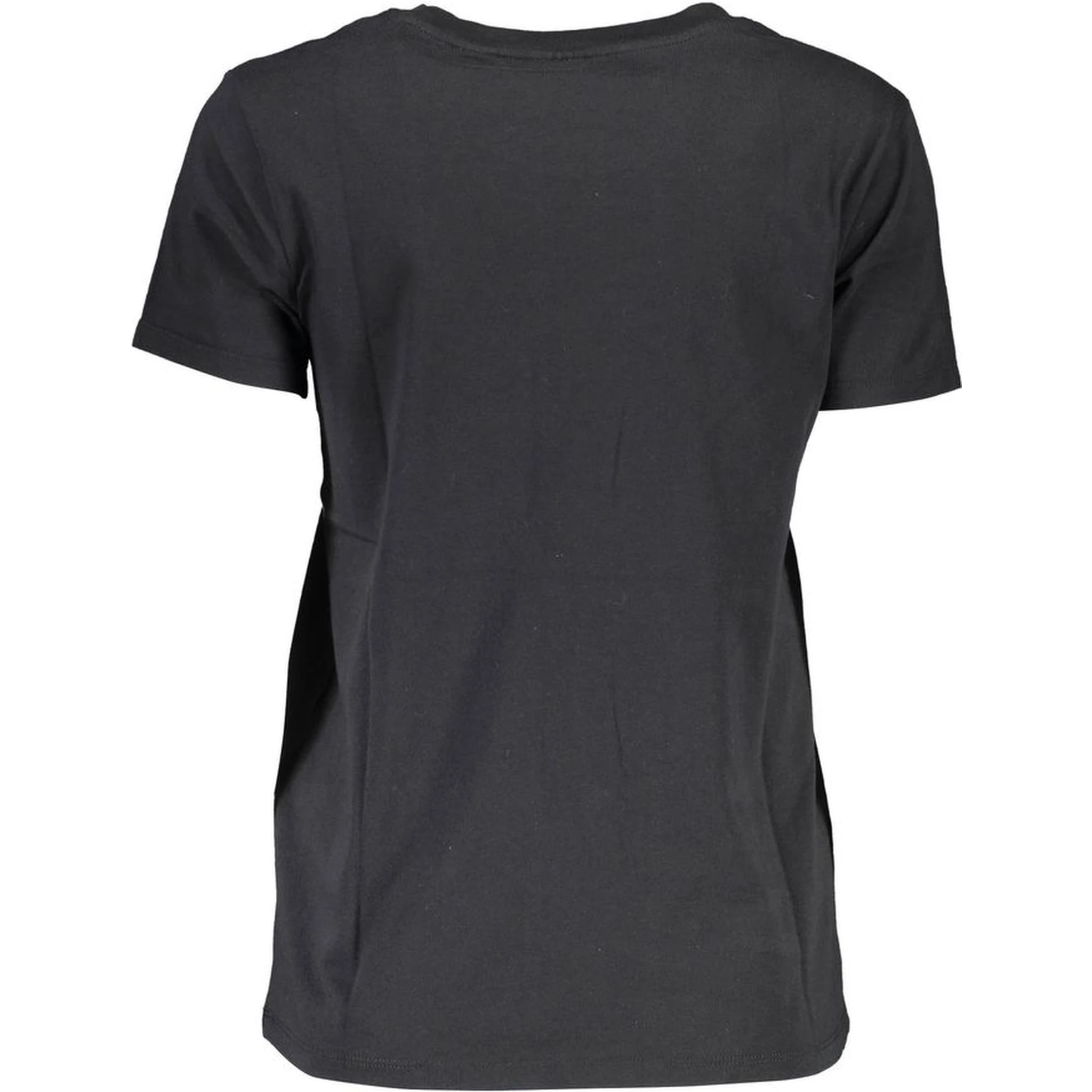 Black Cotton Women T-Shirt