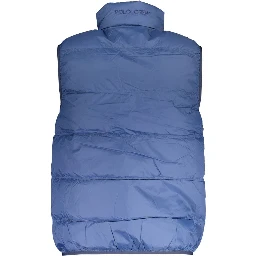 Blue Polyamide Men Jacket