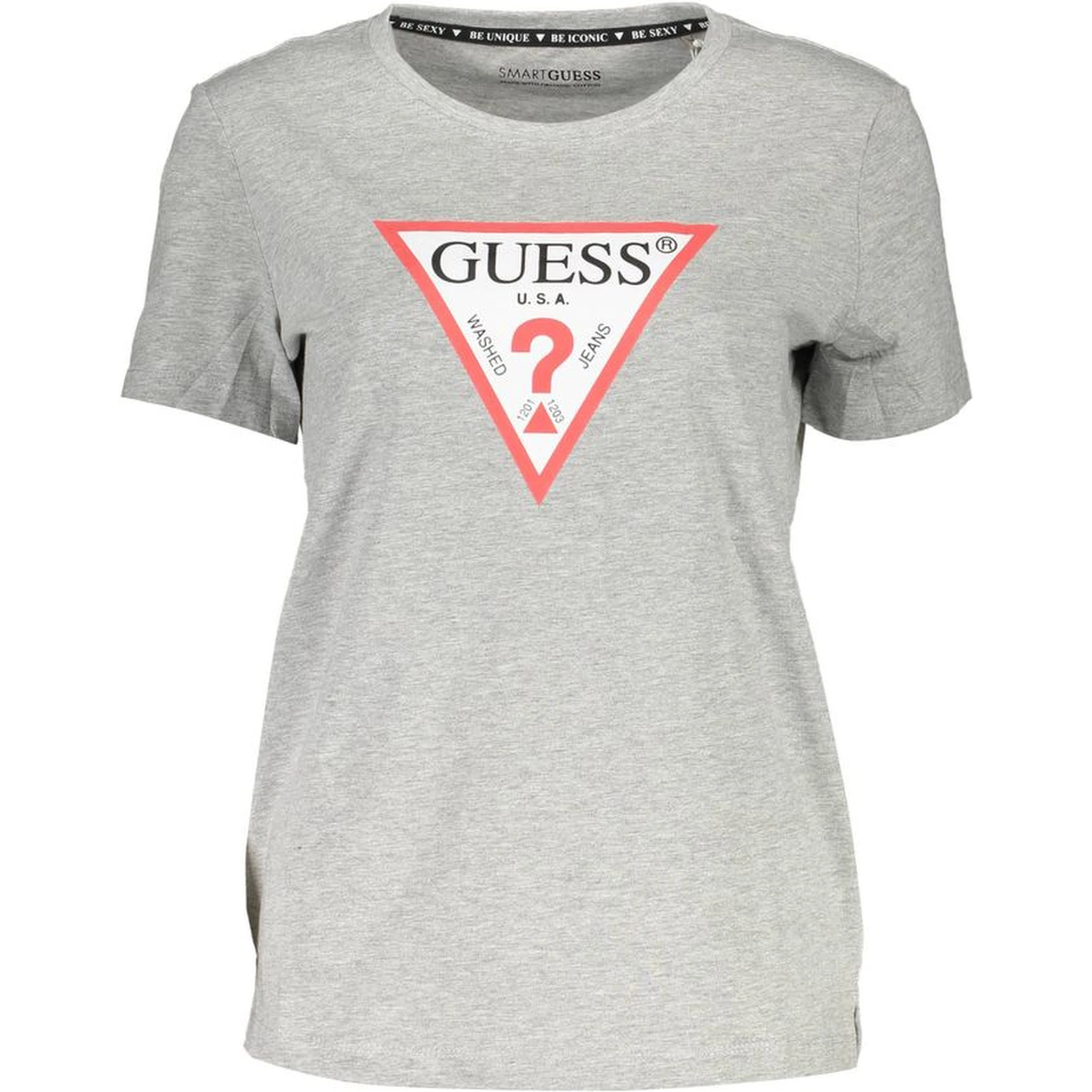 Gray Cotton Women T-Shirt
