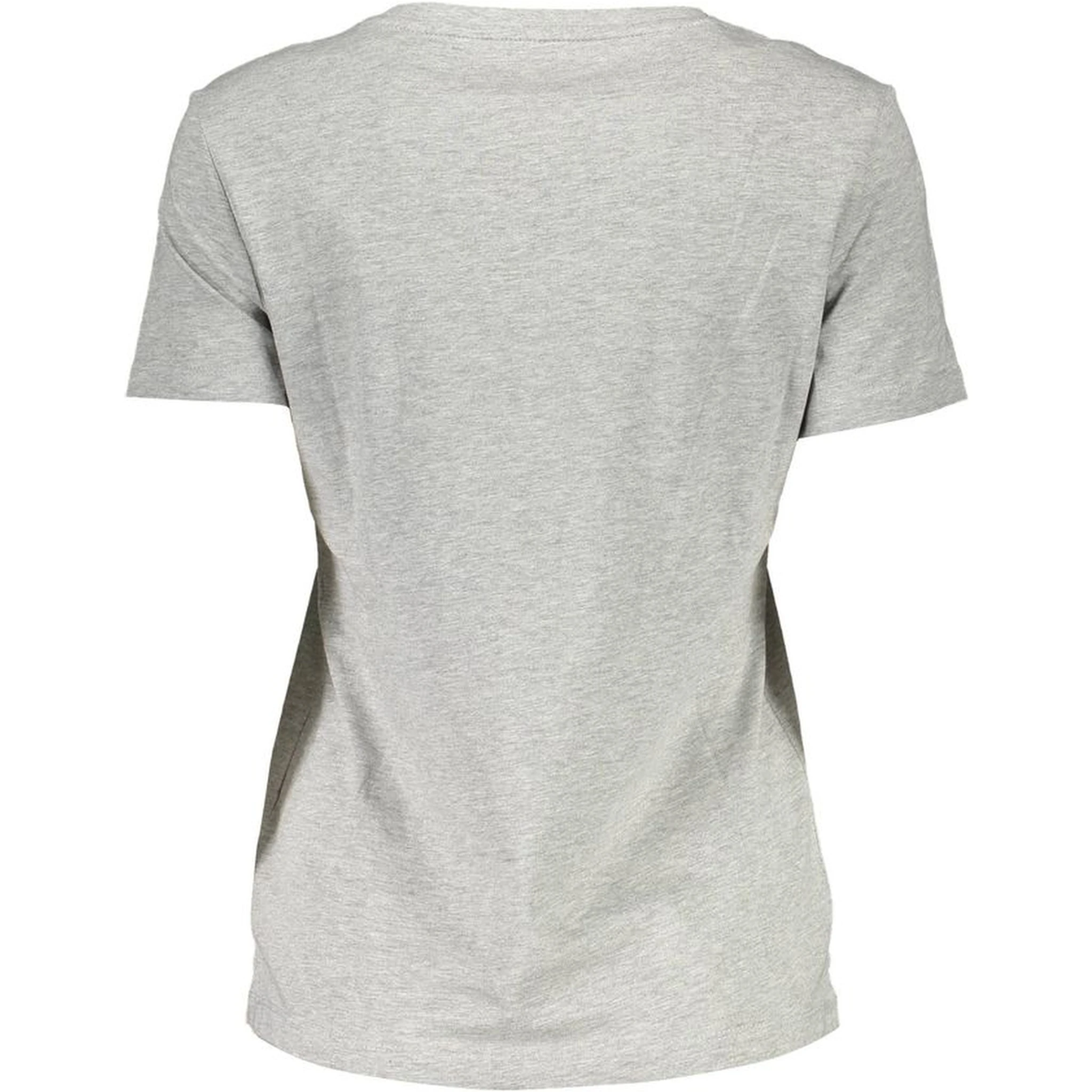 Gray Cotton Women T-Shirt