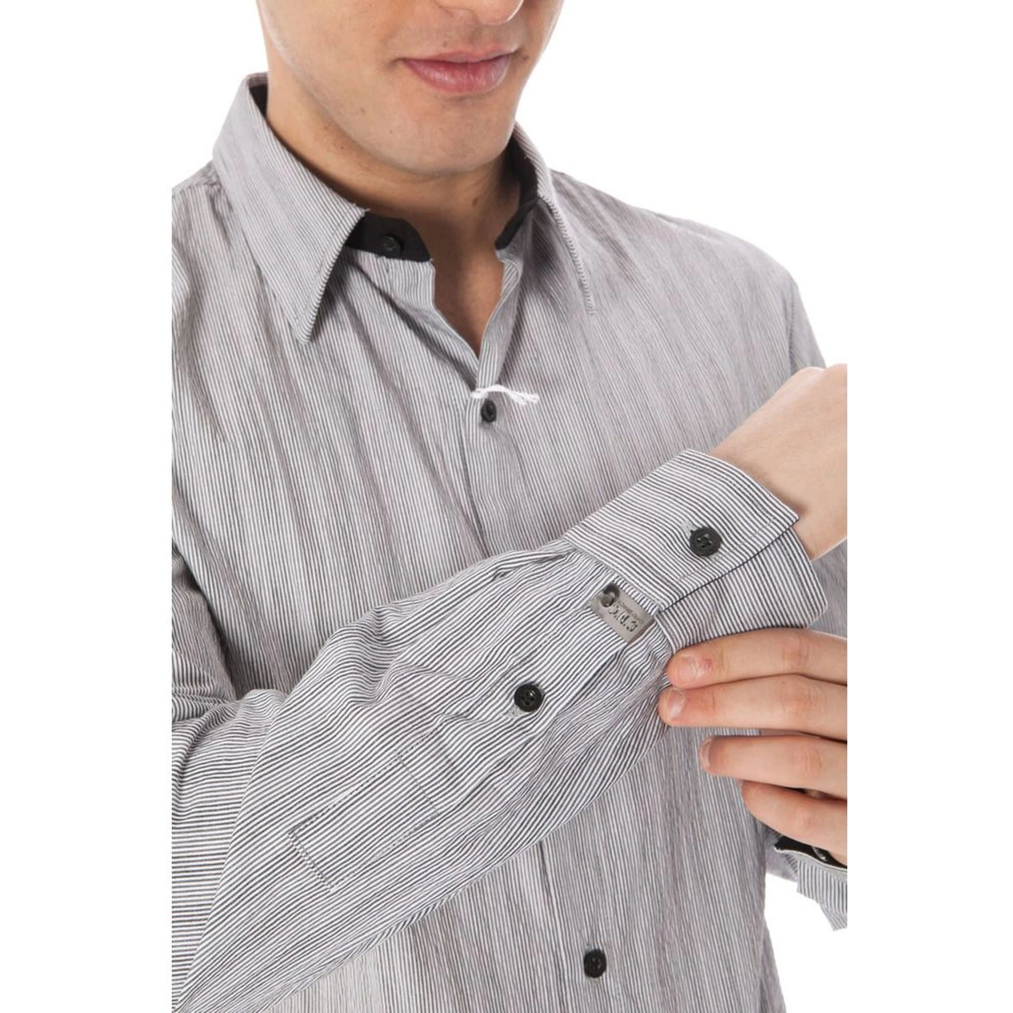 White Cotton Men Shirt