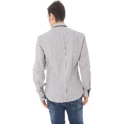 White Cotton Men Shirt