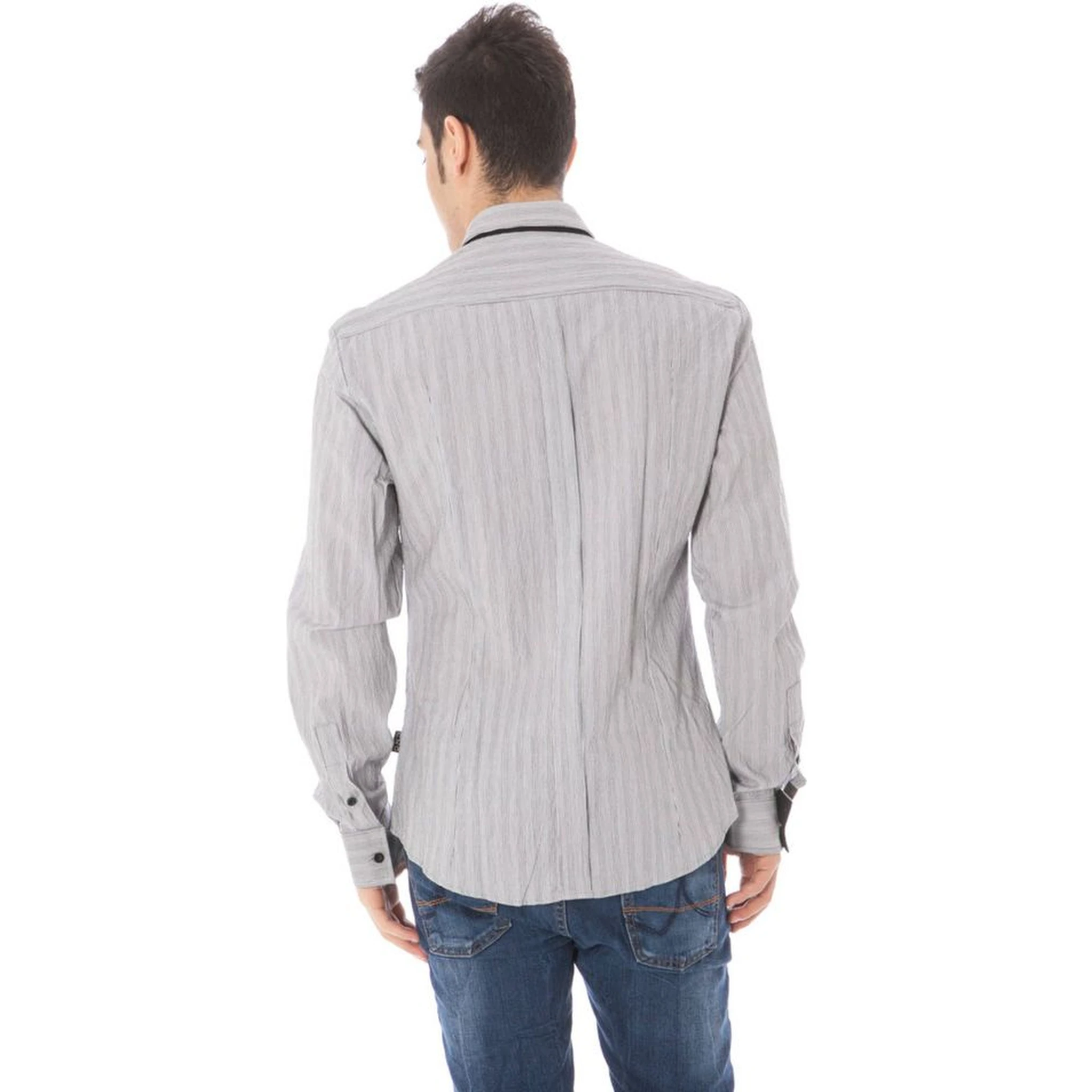 White Cotton Men Shirt