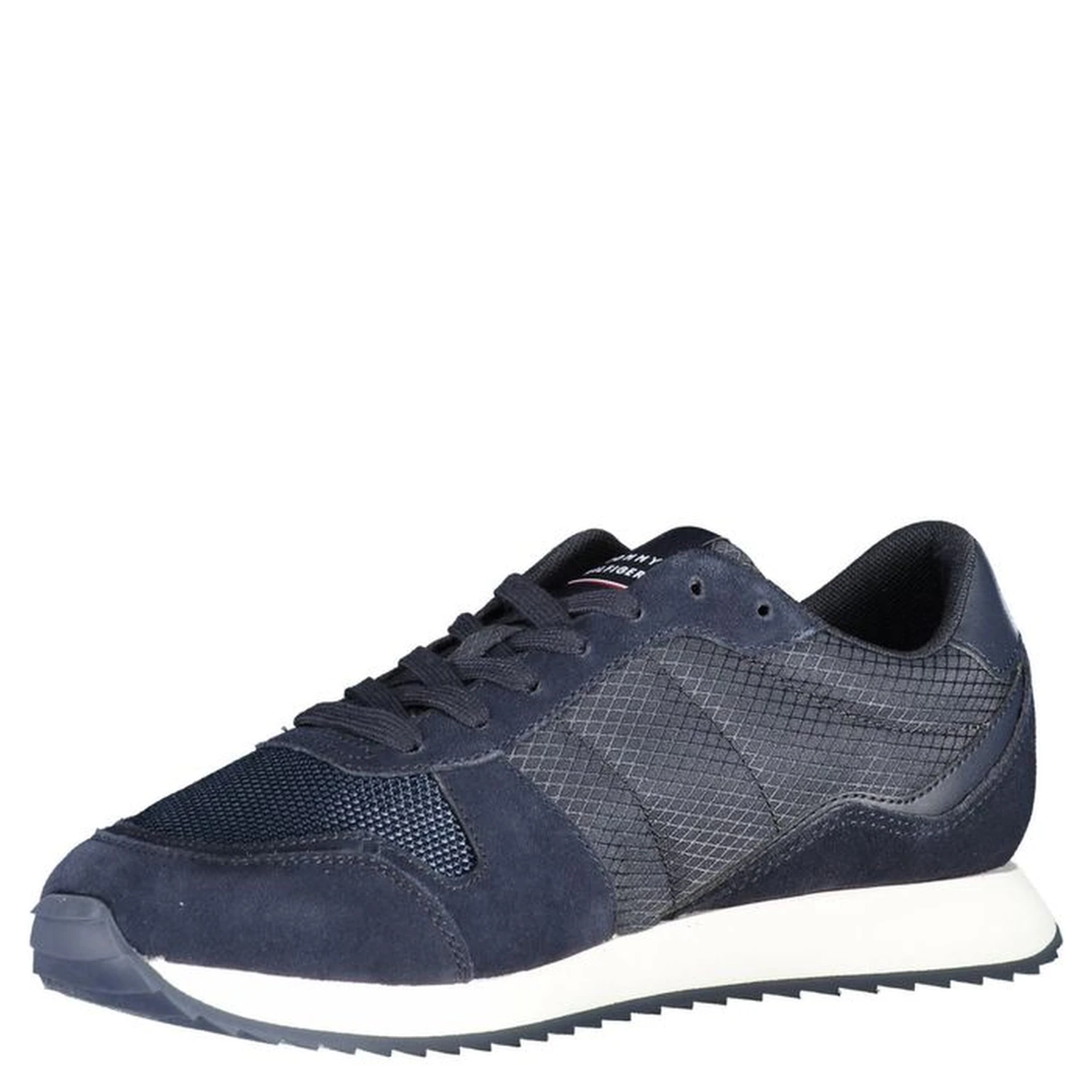 Blue Polyester Men Sneaker