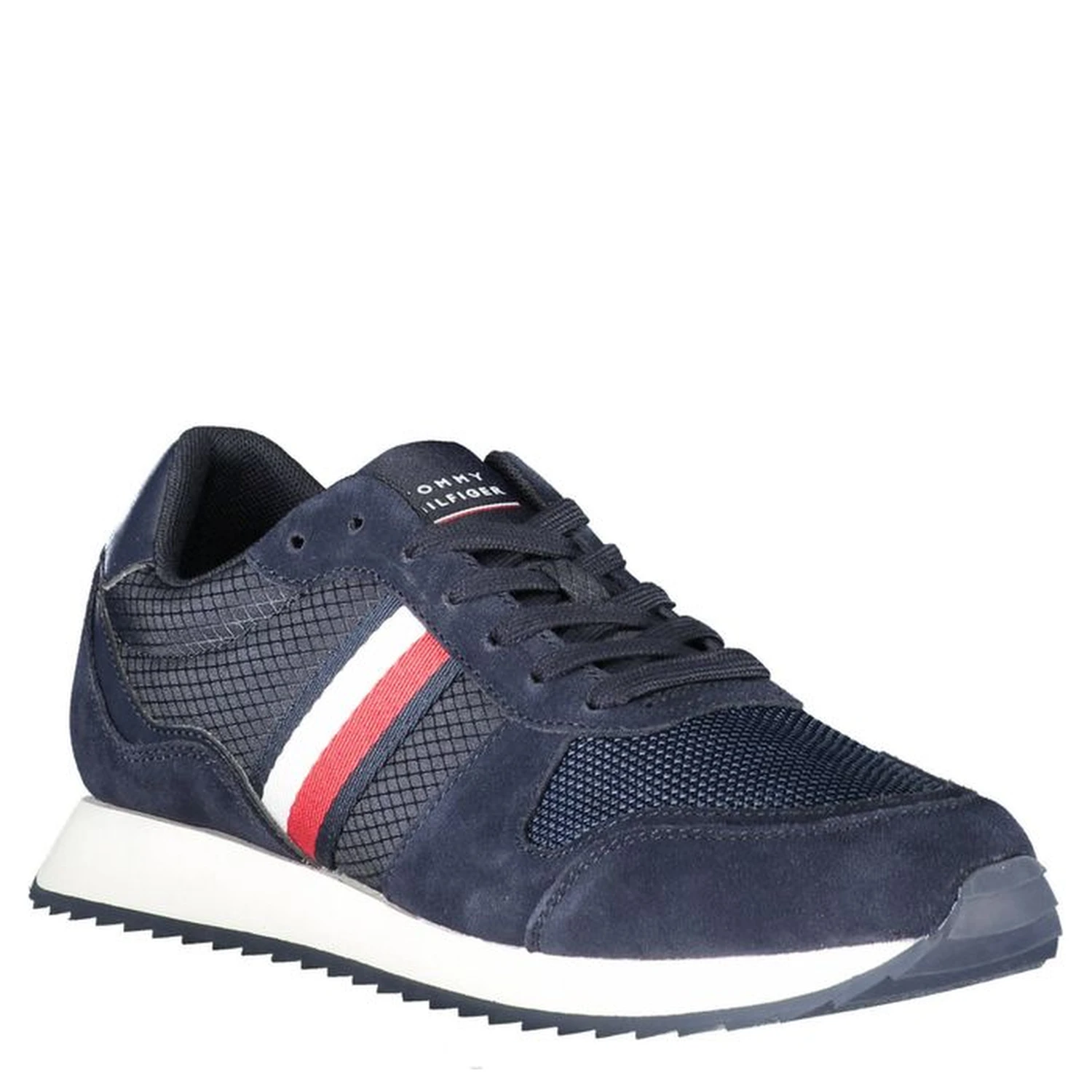 Blue Polyester Men Sneaker