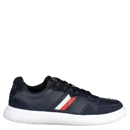 Blue Leather Men Sneaker