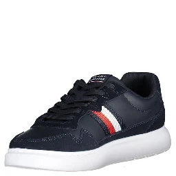 Blue Leather Men Sneaker
