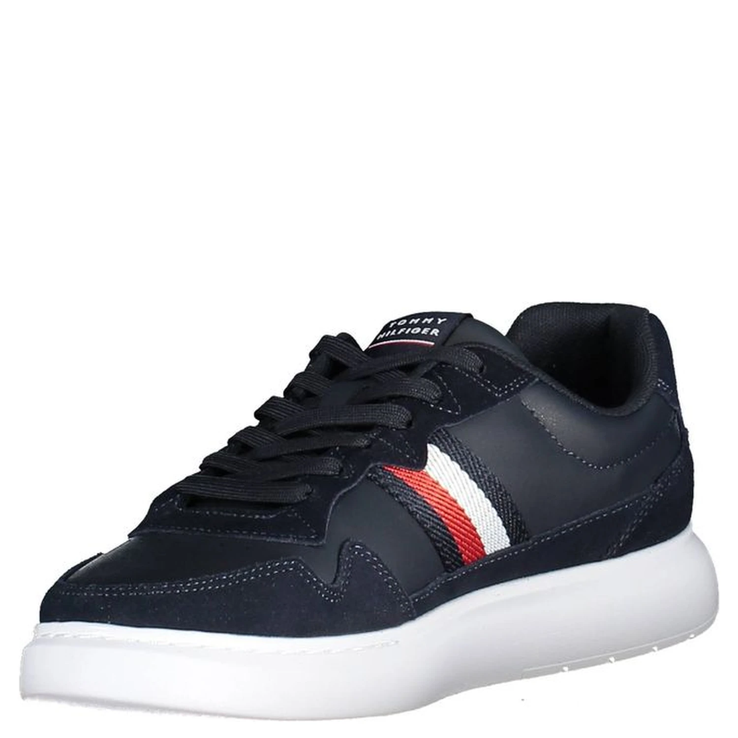 Blue Leather Men Sneaker