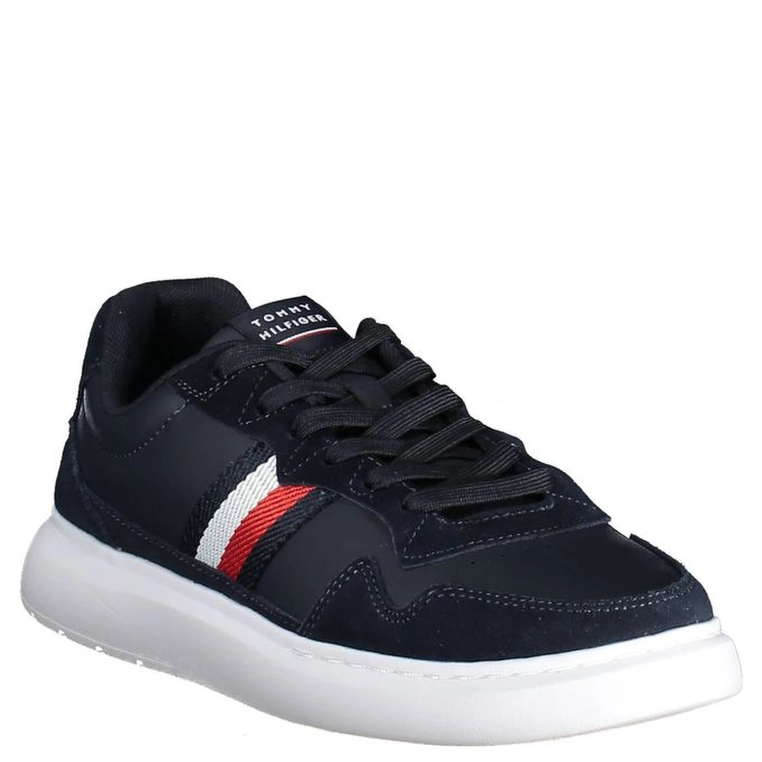 Blue Leather Men Sneaker