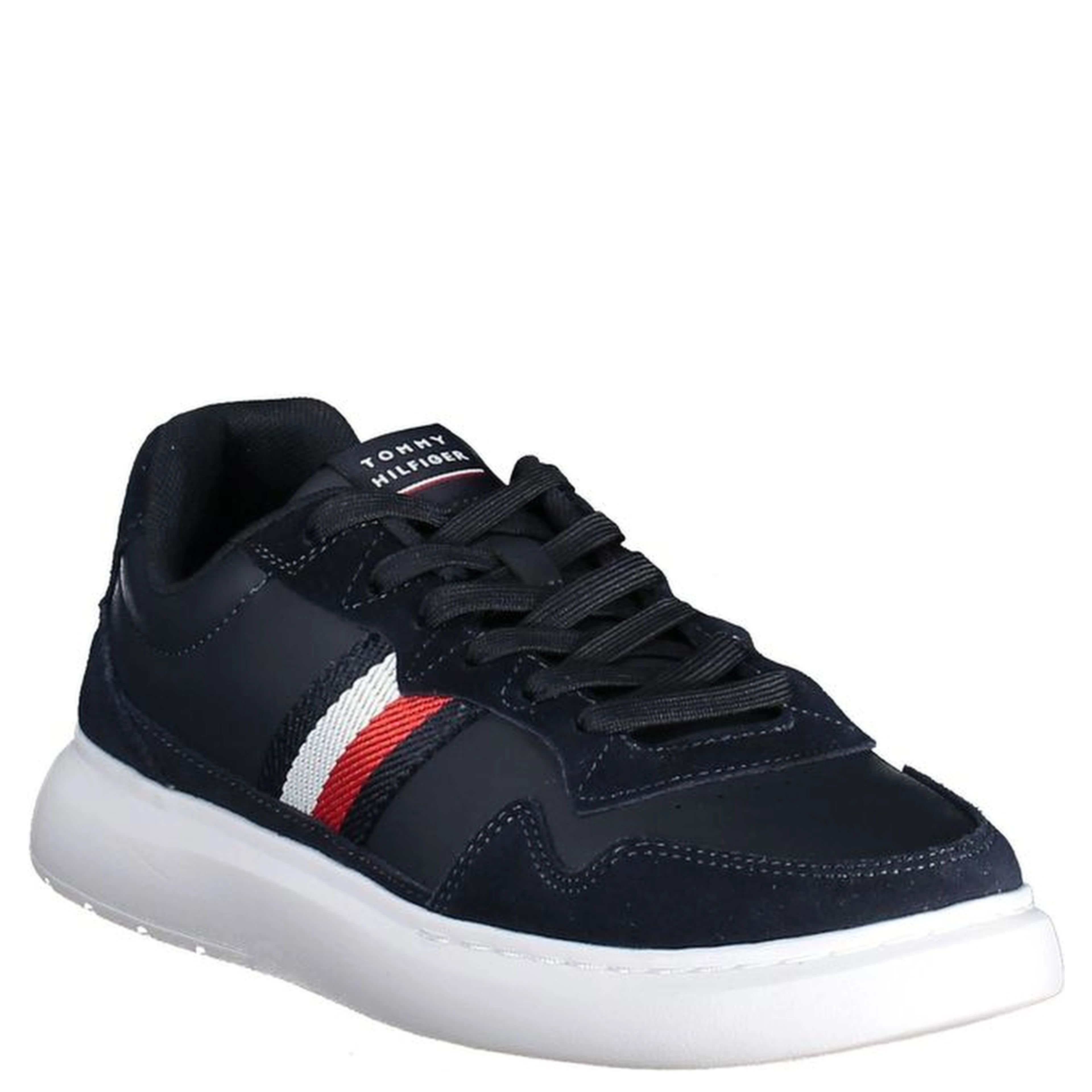 Blue Leather Men Sneaker
