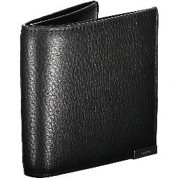 Black Leather Men Wallet