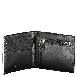 Black Leather Men Wallet