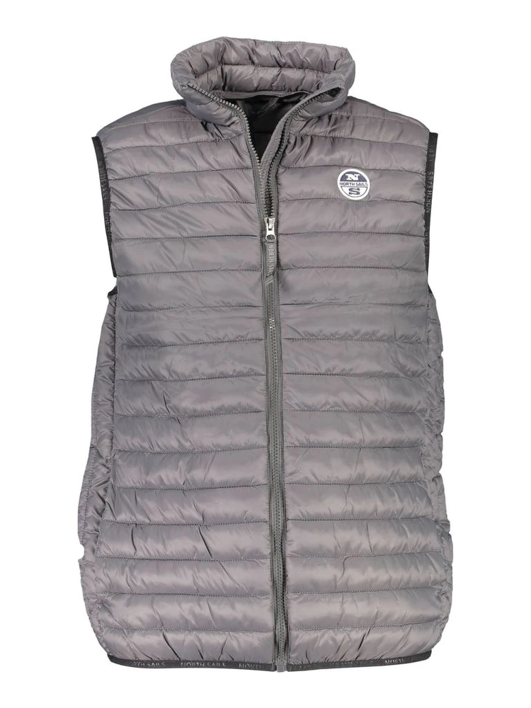Gray Polyamide Men Jacket