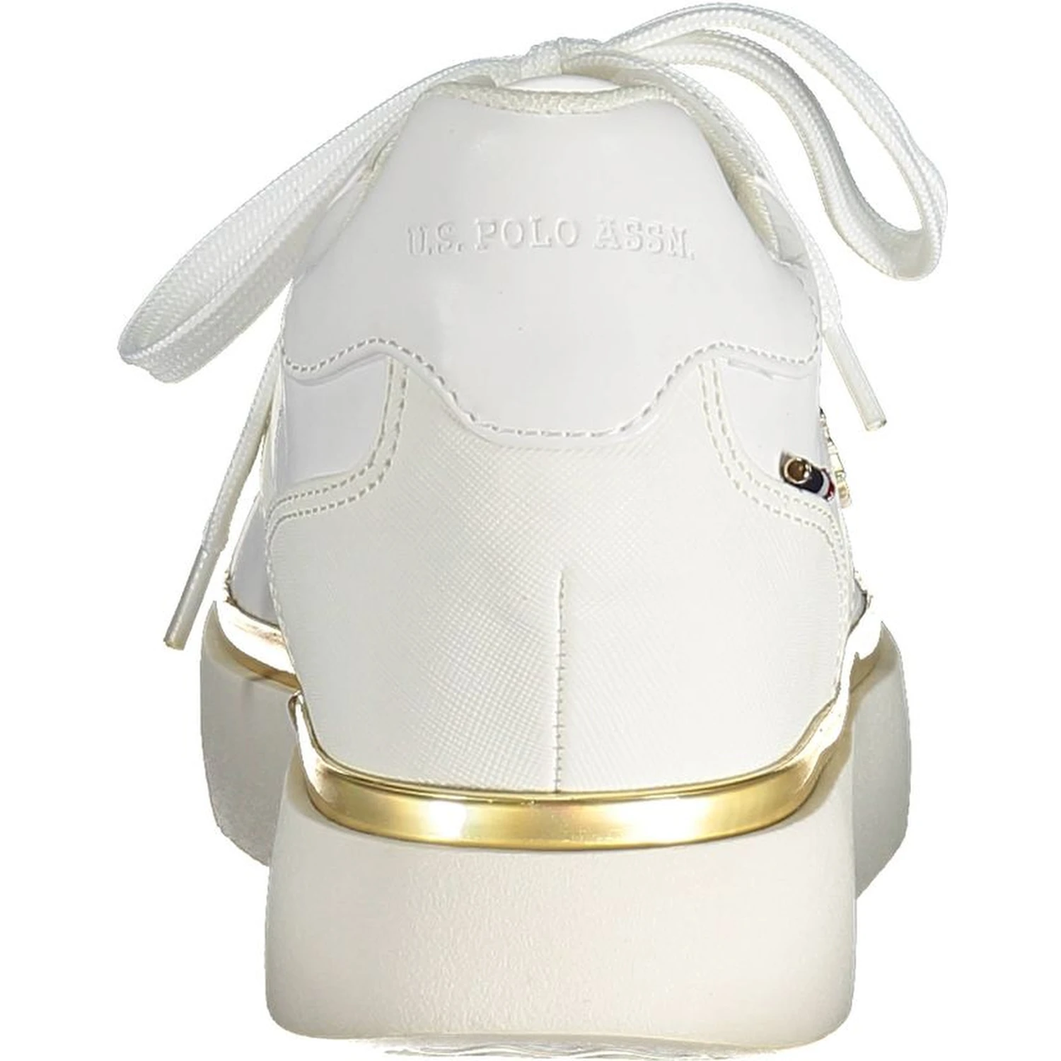 White Polyester Women Sneaker