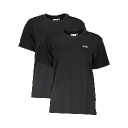 Black Cotton Women T-Shirt