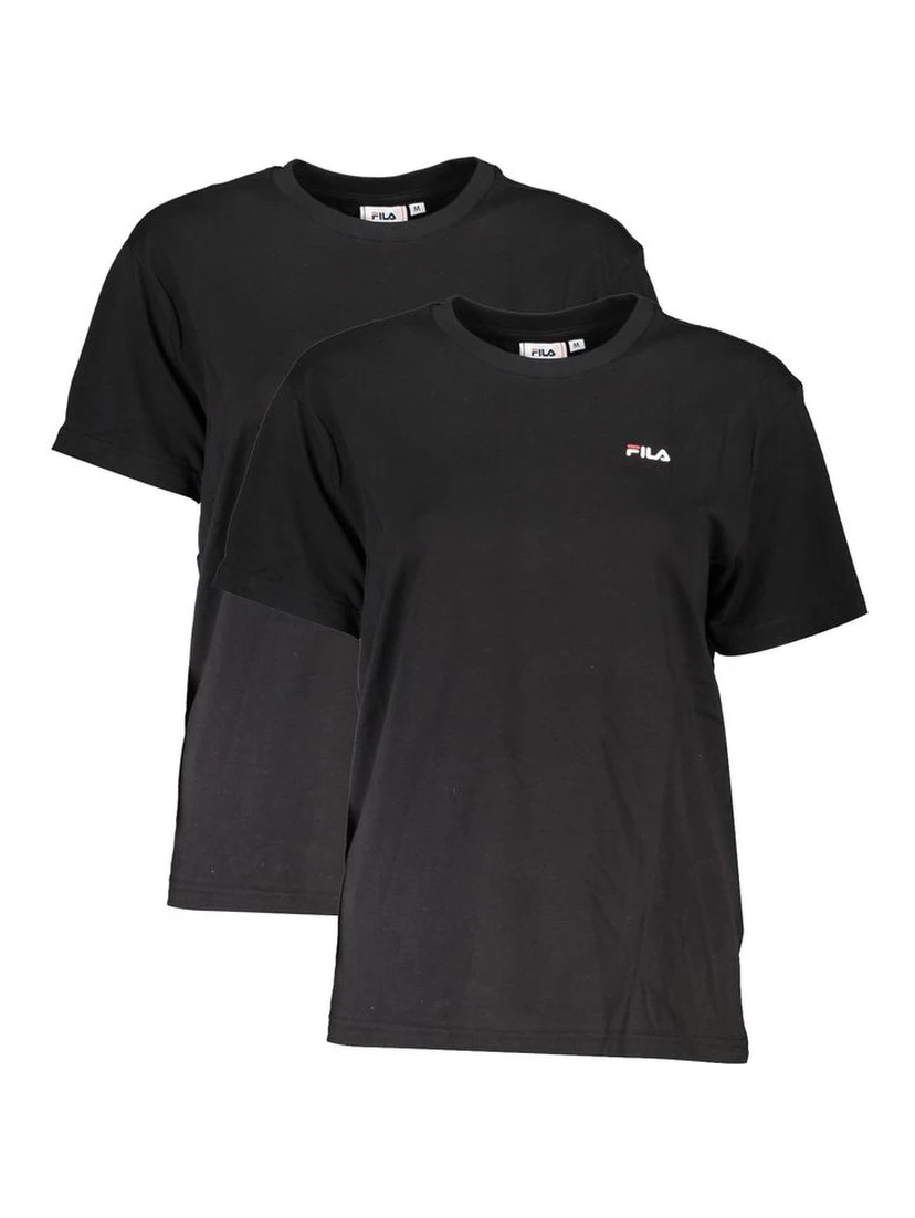 Black Cotton Women T-Shirt