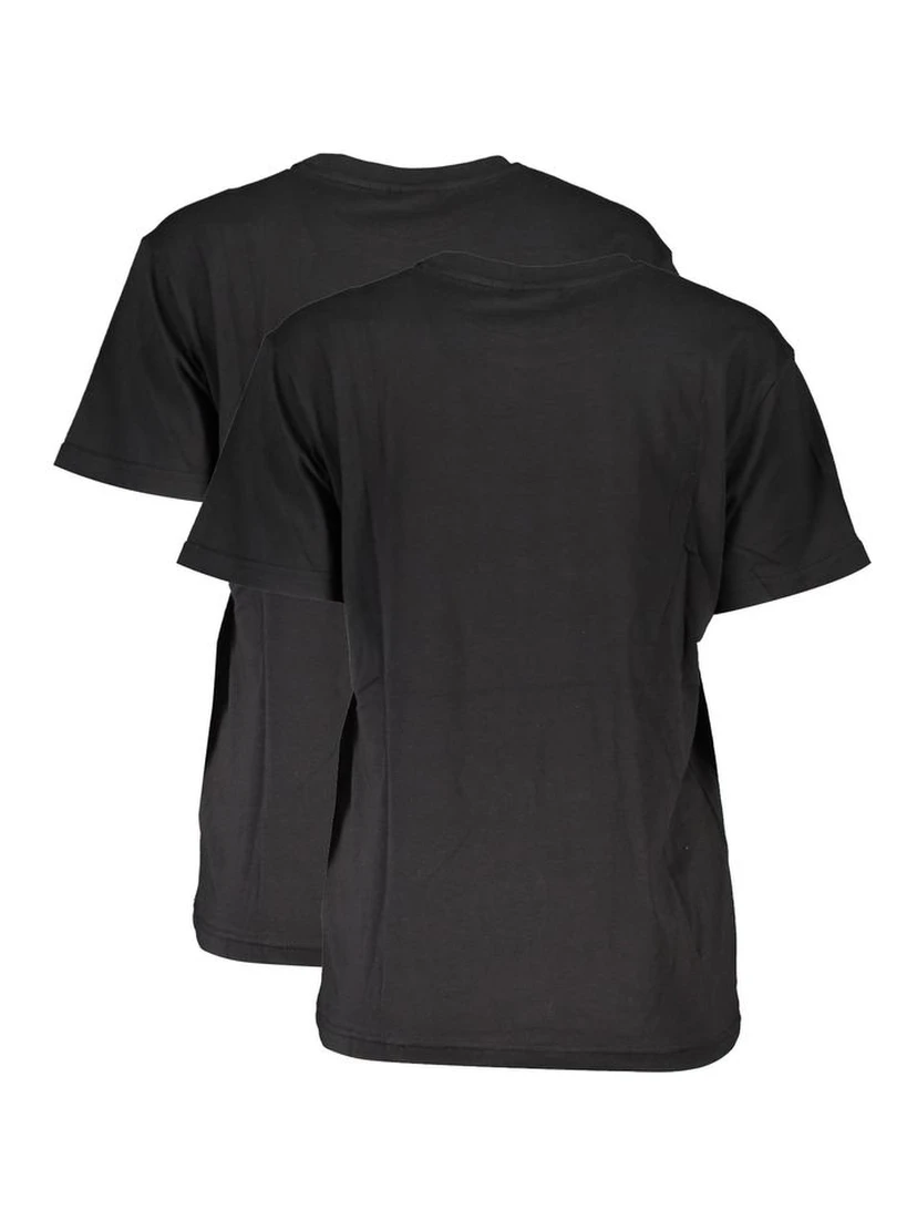 Black Cotton Women T-Shirt