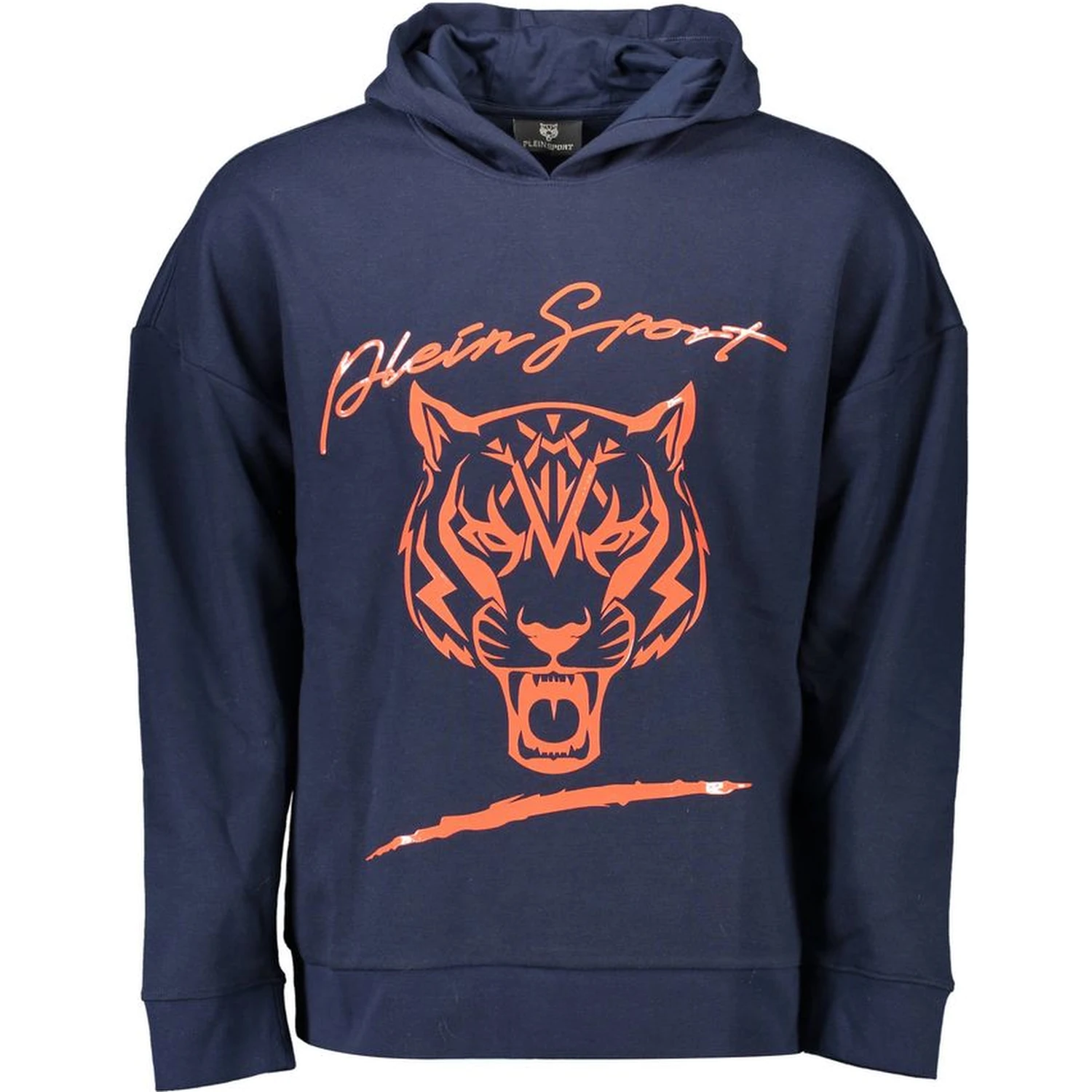Blue Cotton Men Sweater