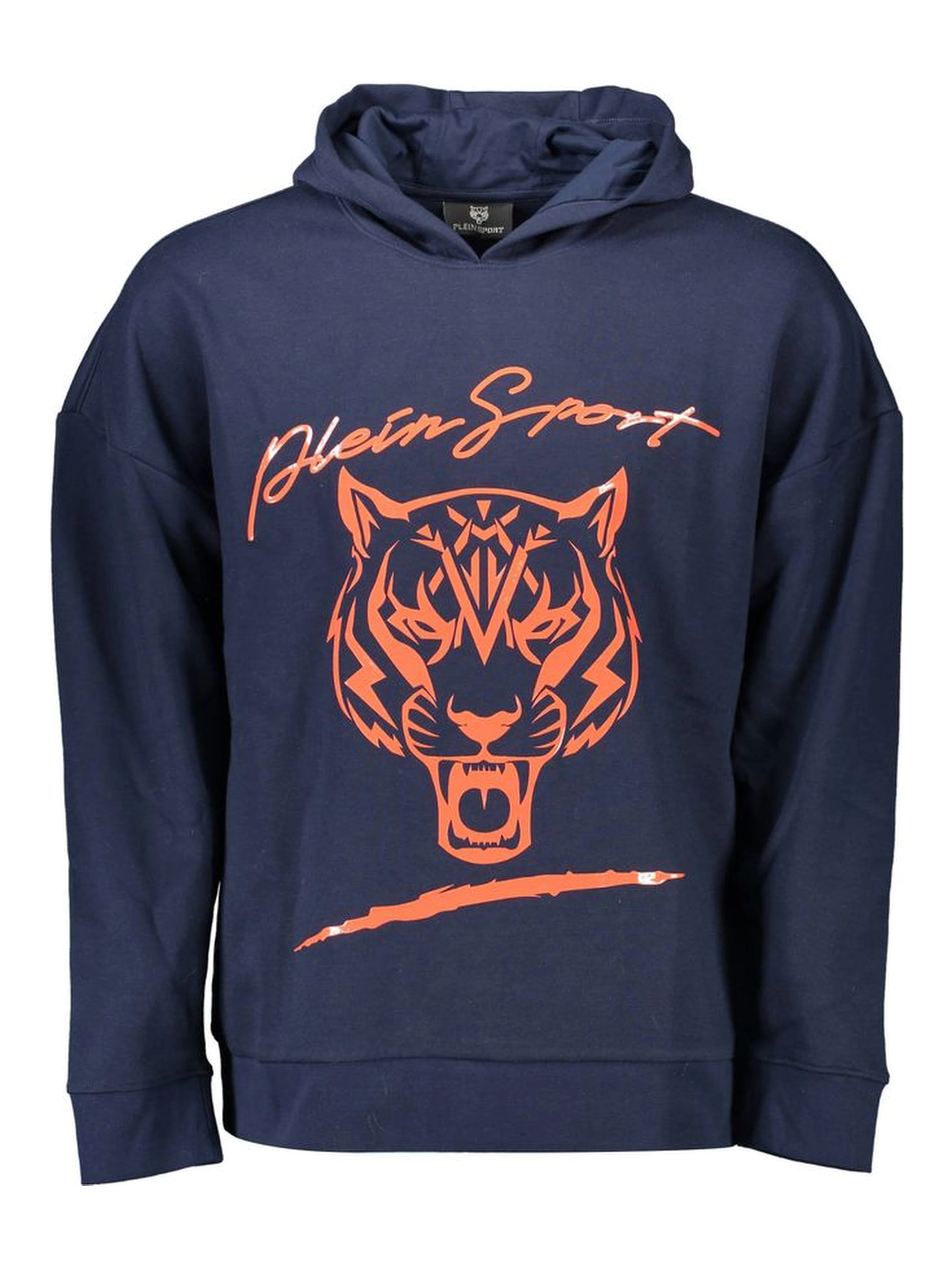 Blue Cotton Men Sweater
