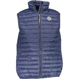 Blue Polyamide Men Jacket