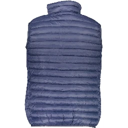 Blue Polyamide Men Jacket