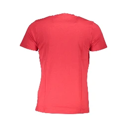 Red Cotton Men T-Shirt