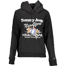Black Cotton Women Sweater
