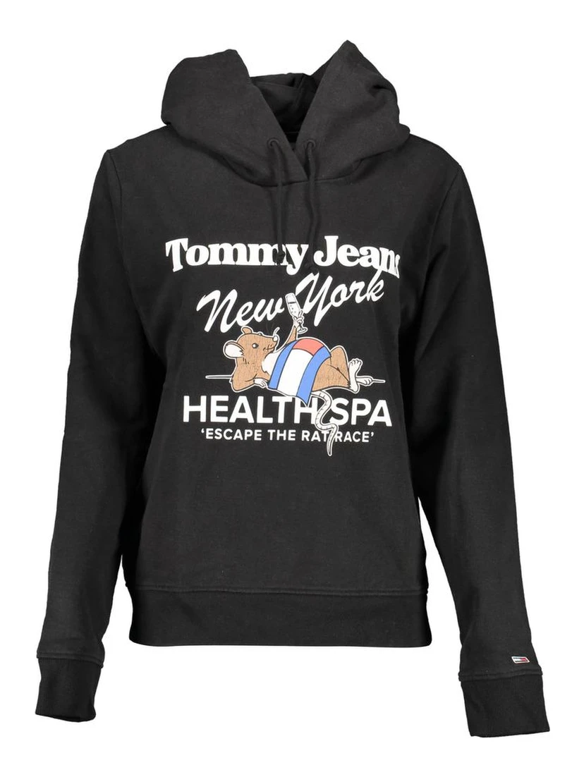 Black Cotton Women Sweater