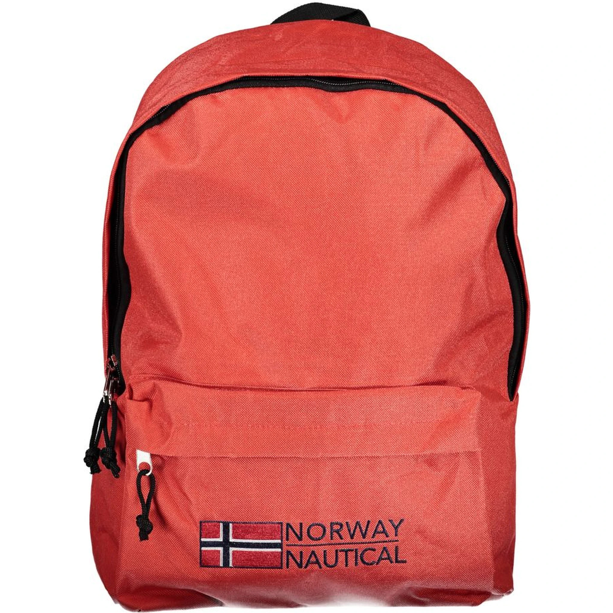 Red Polyester Men Backpack