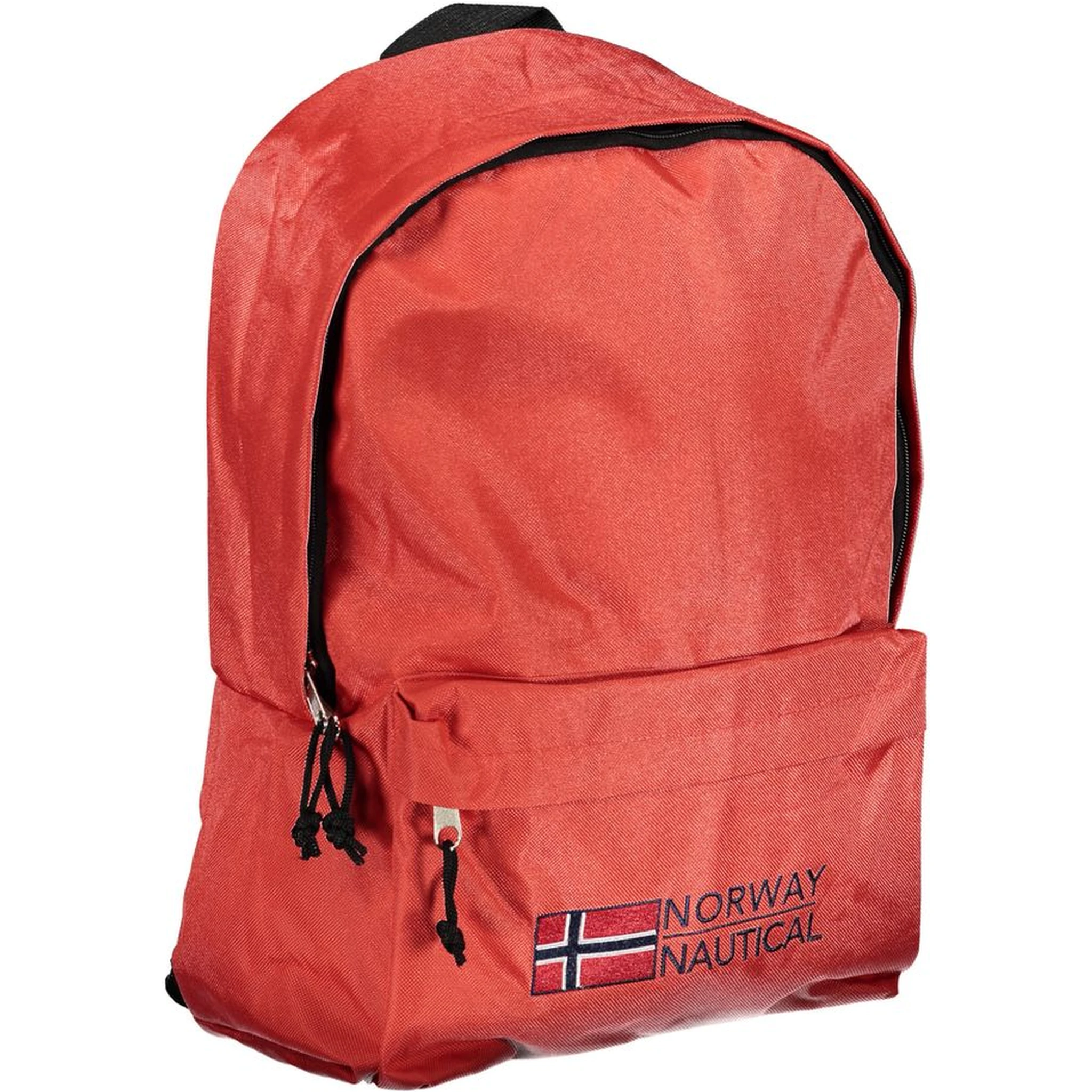 Red Polyester Men Backpack