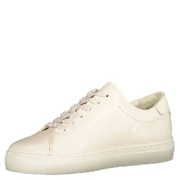 Beige Leather Women Sneaker