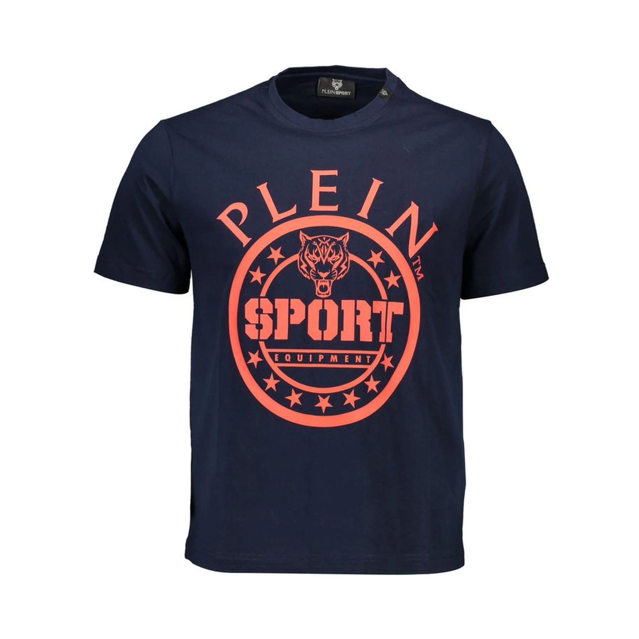Blue Cotton Men T-Shirt