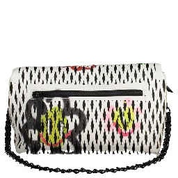 White Polyethylene Women Handbag