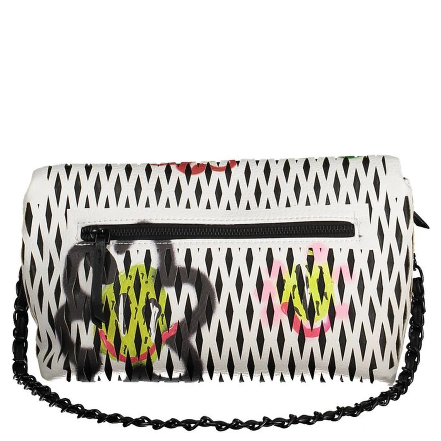 White Polyethylene Women Handbag