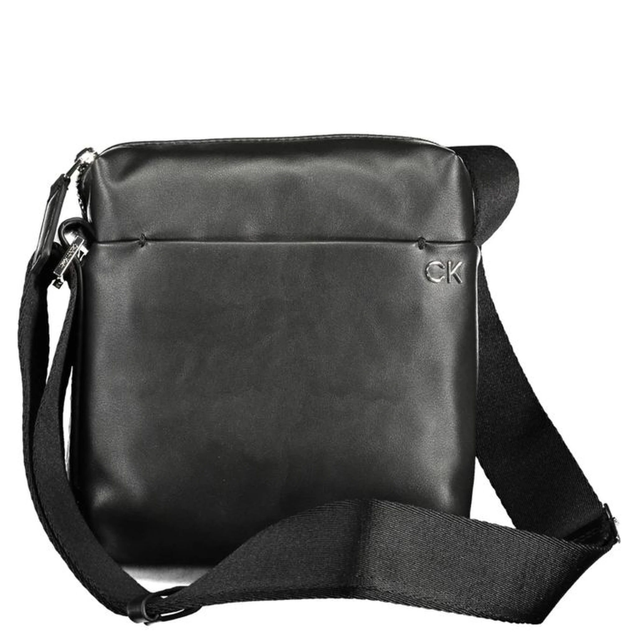 Black Polyester Men Shoulder Bag