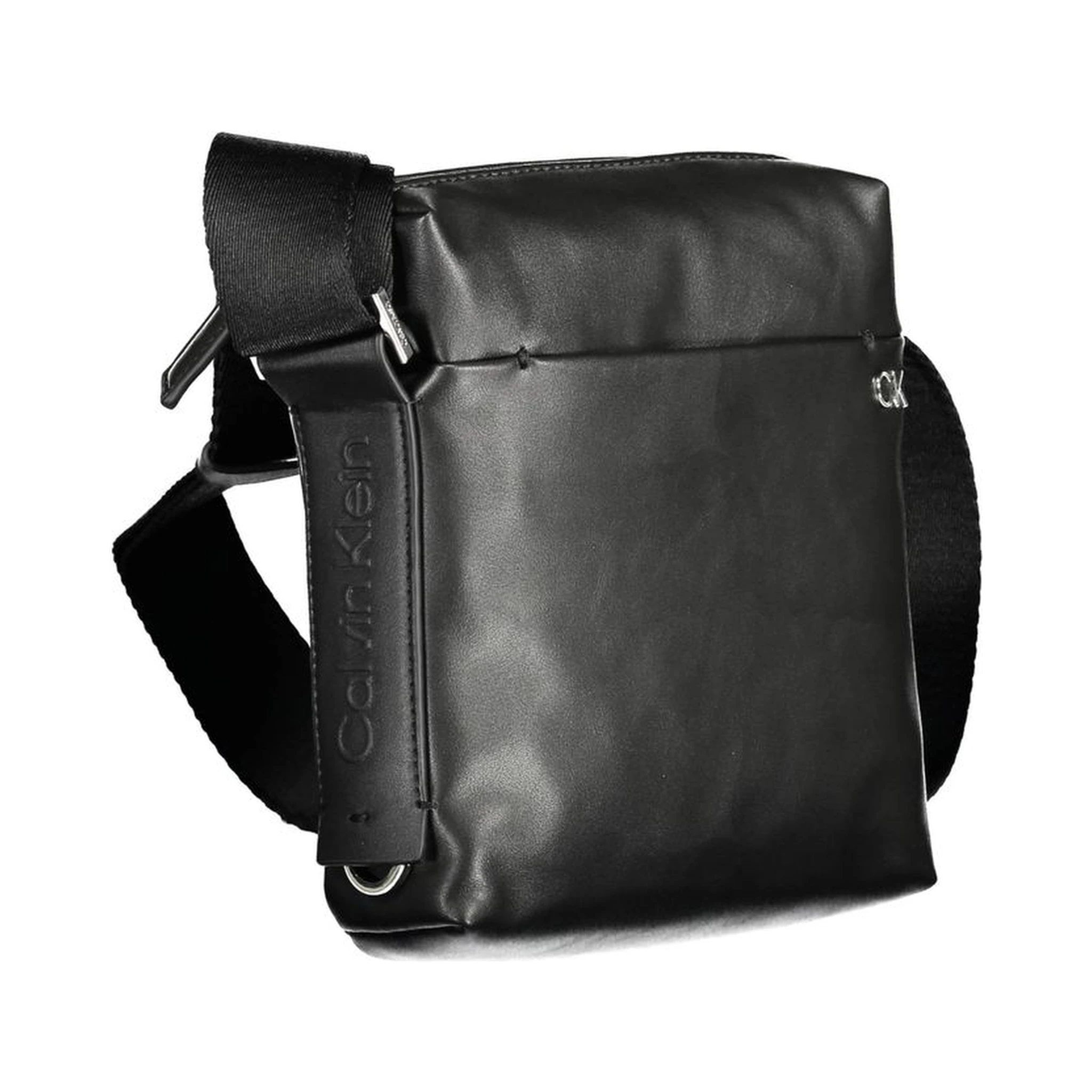 Black Polyester Men Shoulder Bag