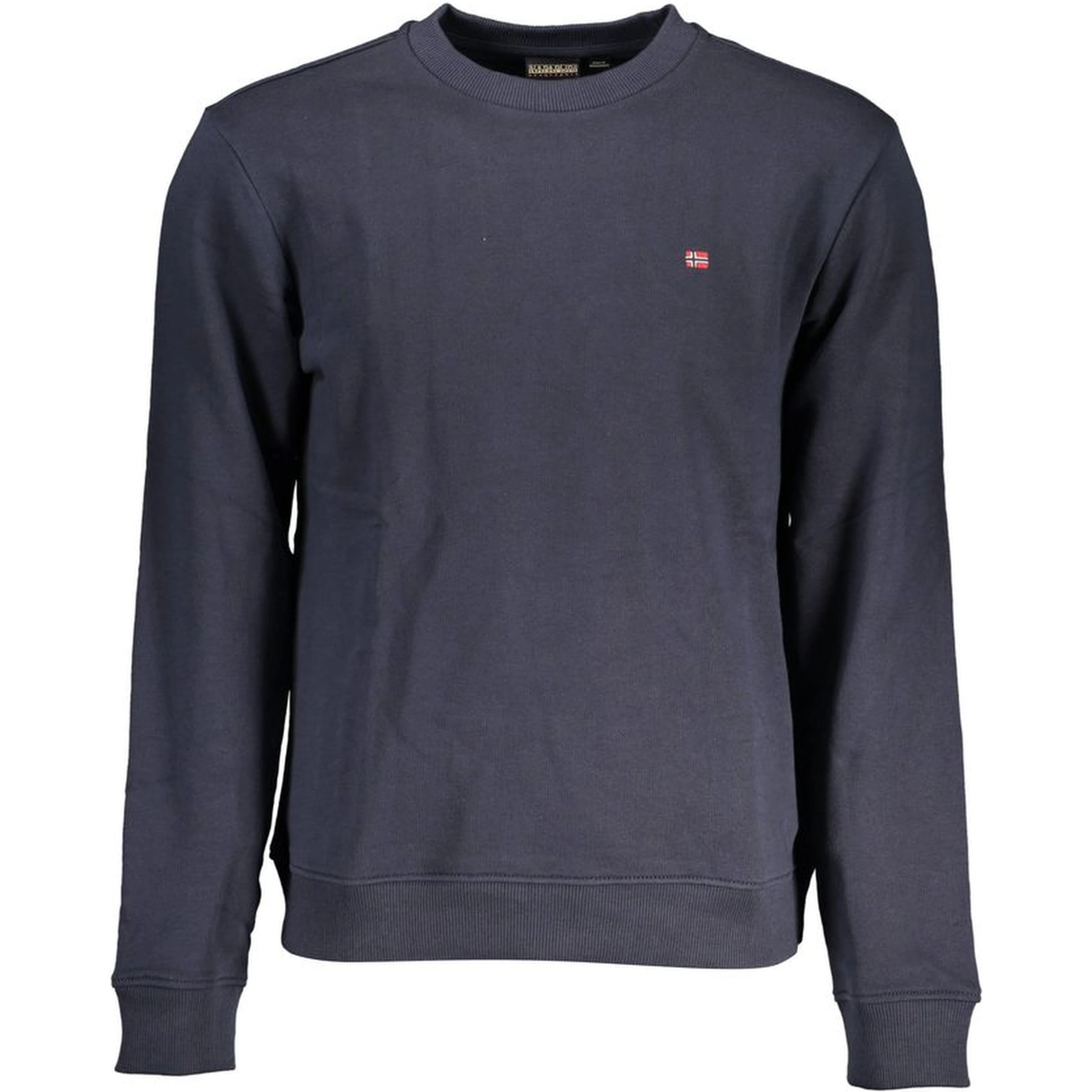 Blue Cotton Men Sweater