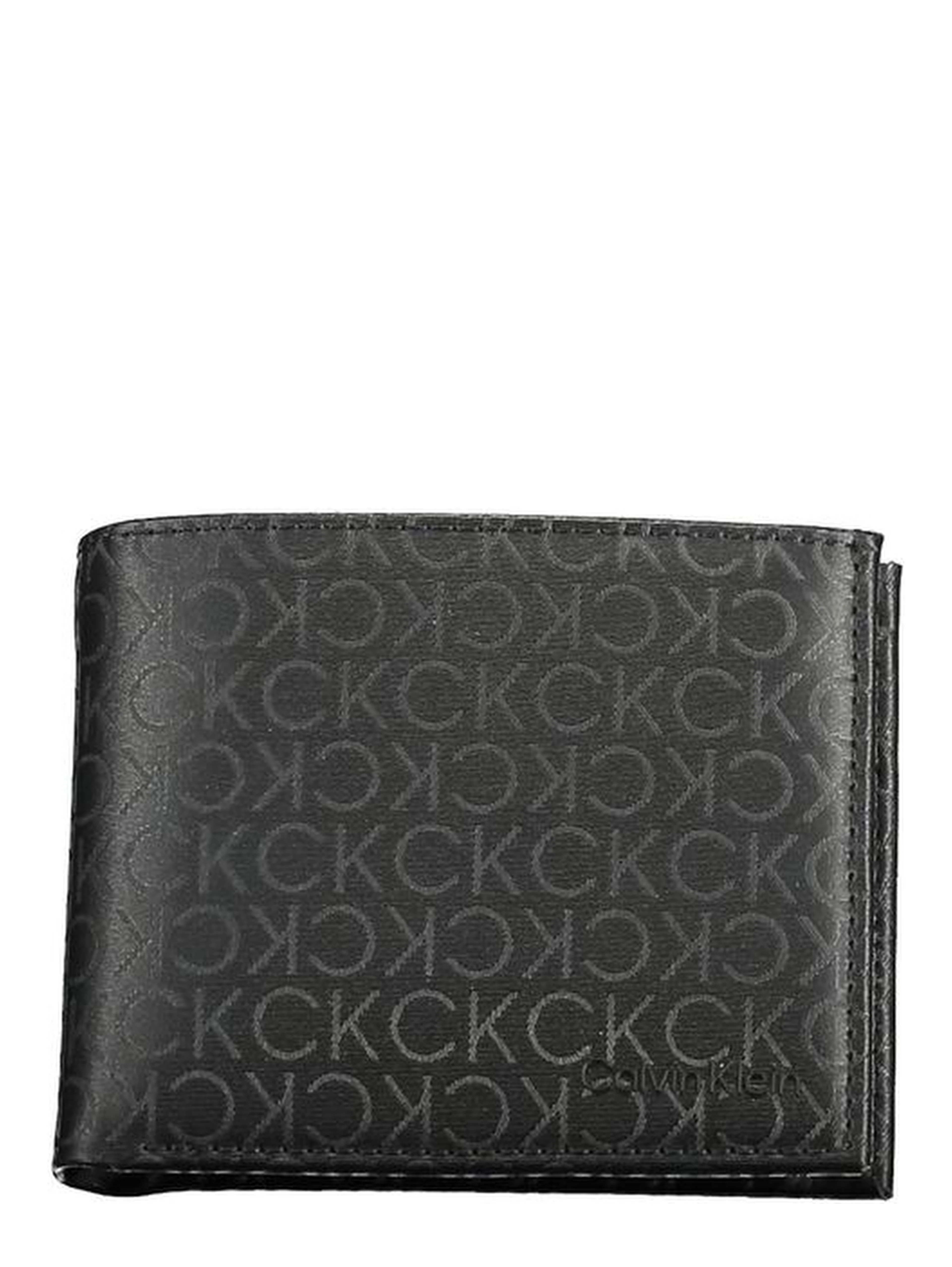Black Polyester Men Wallet